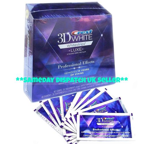 +CREST3D White Luxe Professional Effects Teeth Whitening 5 pouches 10 strips+