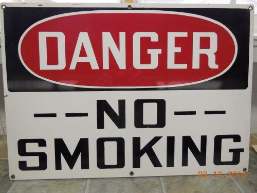 Danger No Smoking 20 X 14 Steel Sign
