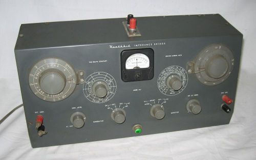 Vintage HEATHKIT IB-2 IMPEDANCE BRIDGE meter radio vacuum tube