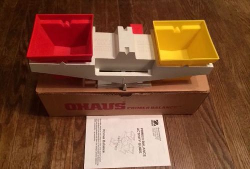 Ohaus primer Balance home school math scale  red yellow
