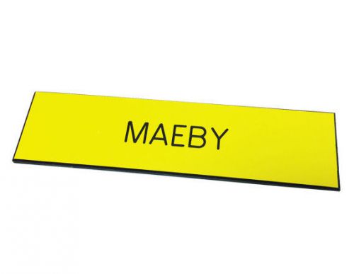 1/2 x 3 BLUTH&#039;S Plastic Name Tag MAEBY Badge Costume Arrested Development