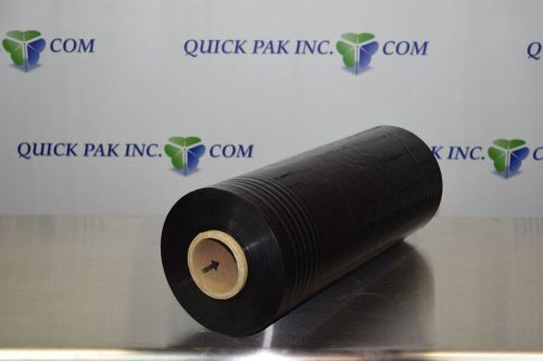 20&#034; x 80ga x 5000&#039; Black Opaque Machine Pallet Stretch Wrap - $49 per Roll