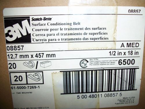 20 pack) 3M Scotch-Brite Surface Conditioning Belt, 18&#034; L x 1/2&#034;W