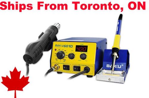 Baku bk-601d smd heat gun and soldering iron station with stand-- rework station for sale