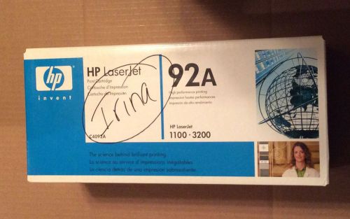 Gen. HP 92 C4092A LaserJet 1100 3200 Print Cartridge New Sealed