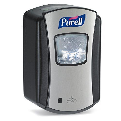 PURELL 1328-01 LTX-7 Brushed Dispenser, 700mL Capacity, Chrome/Black