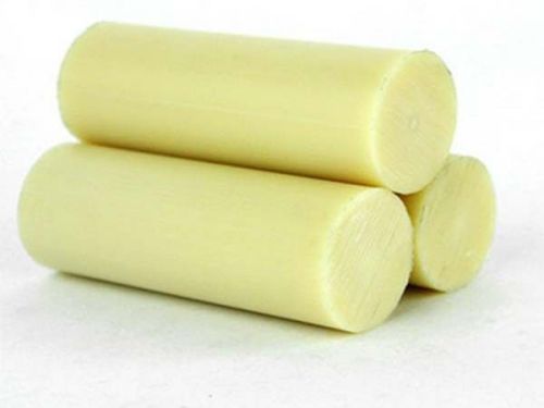 2x  nylon polyamide pa plastic round rods sticks stock apricot beige 8mm x 250mm for sale