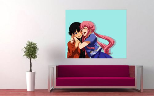 Mirai Nikki,Banner,Anime,Canvas Print,Decal,Wall Art,HD