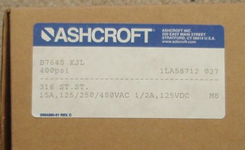 Ashcroft pressure switch - 400 psi