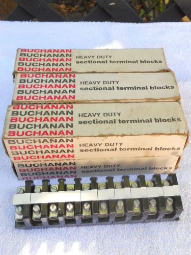 (70) Buchanan 223 Heavy-Duty Sectional Terminal Blocks - New/Never Used!