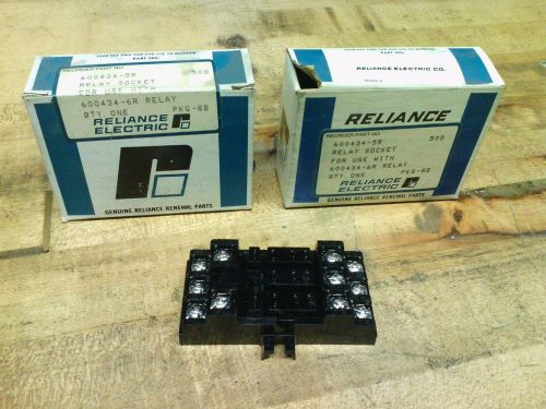 Reliance Electric 600434-5R Relay Socket Lot of 2