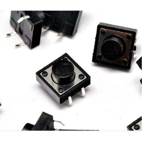 10 piece 12*12*7 mm Momentary micro Switch  4 pin