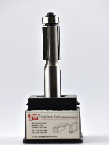 3/8&#034; dia x 1&#034; cut tct tipped flush trim router bit, bright, toptech tool for sale