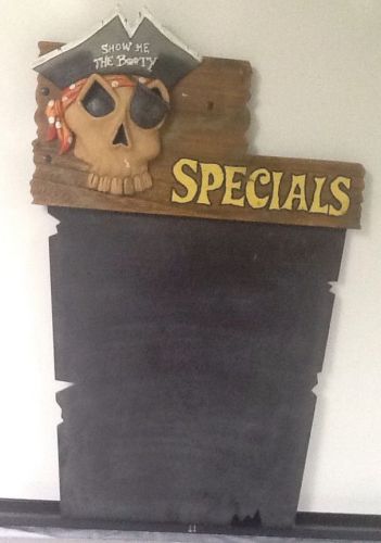 Skeleton Pirate Menu Board Chalk Board Specials