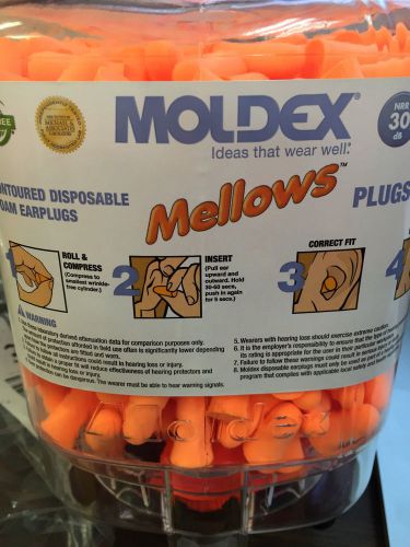 New: moldex 6846 mellows 30db 250pair disposable foam earplugs plugstation 6dmw6 for sale