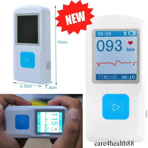 Brand New Portable ECG EKG Machine Heart Beat Monitor,USB, Bluetooth,LCD -PM10