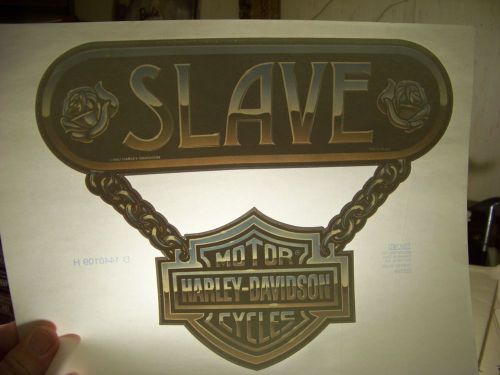 &#034;Harley Davidson Motors Slave&#034; Transfer (Iron-on heat transfer only)