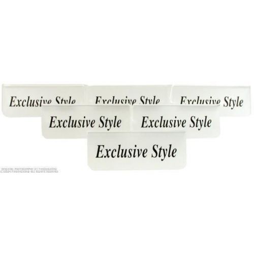 6 &#034;Exclusive Style&#034; Display Signs