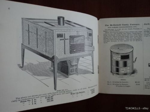 1900 McDowell Hotel Oven Stove Range Confectionery Candy Furnace Catalog Antique