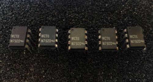 MCT6 - Optocoupler, Phototransistor Output, Dual channel (old school) QTY of 5