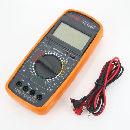 Pocket Digital Multimeter Voltmeter DT9205A Ohmmeter Ammeter Capacitance Tester
