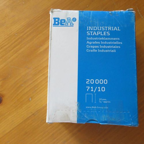BeA Industrial Staples 71/10  10mm = 3/8&#034; 12 Boxes of 20,000 (240,000)