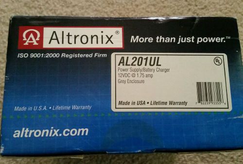 Altronix AL201UL 12VDC @ 1.75 AMP POWER SUPPLY