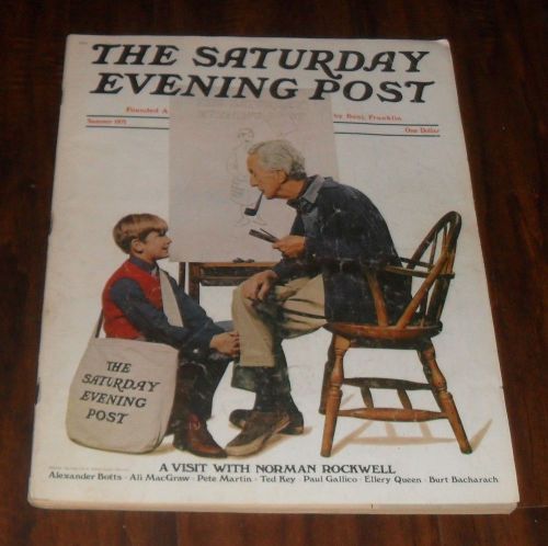 VTG 1712 Saturday Evening Post Vintage Magazine September 1971 Norman Rockwell