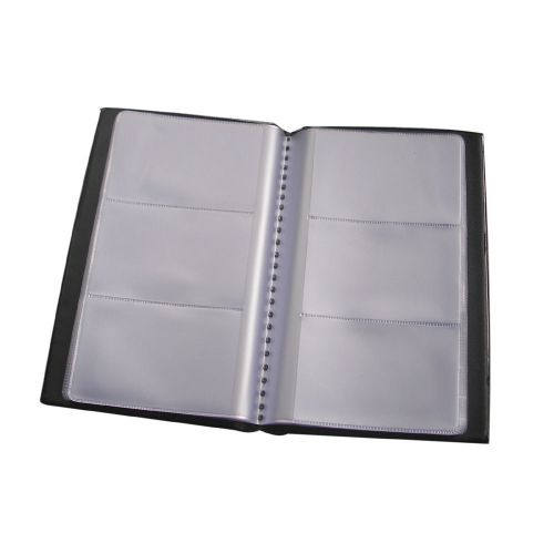 Richblue Business Leather Cover Name Credit Card Holder Organizer (240 Slots)