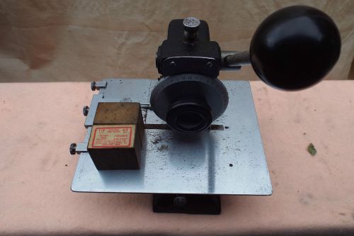 PERMA ~ STAMPING ENGRAVING MACHINE Tinsmith Printer Press Metal Working Vtg Tool