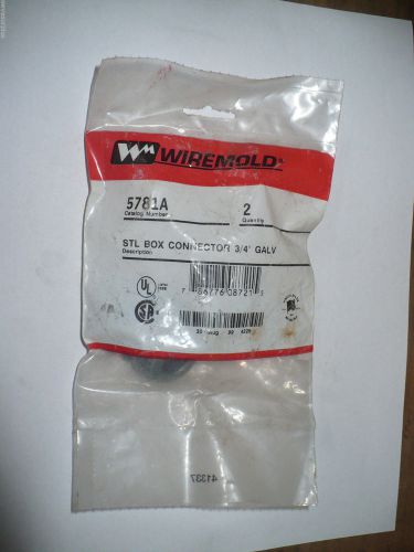 Wiremold 5781A STL Box Connector, 3/4&#034;, Galvanized, Package of 2, New