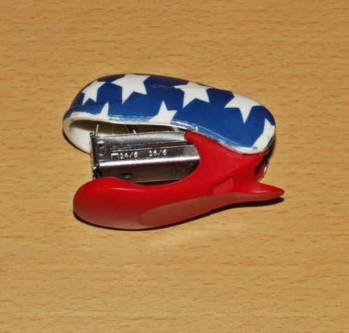 Rare Mini Pocket Stapler - Portable - American Flag - Collectible - Brand New