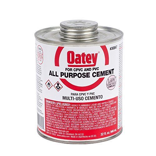 Oatey 30847 All Purpose Cement  Milky Clear  32-Ounce