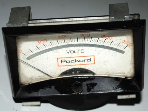 Vintage Packard Voltage Reader Up to 1500 Watts Rustic Primitive Steampunk DIY