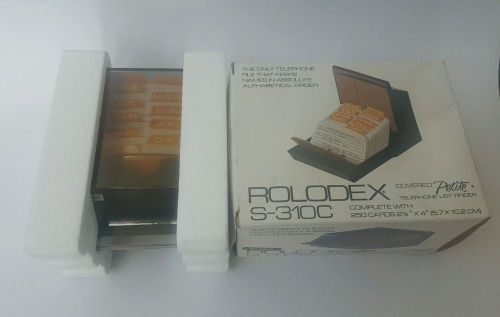 Rolodex S-310C Petite Business Cards Address Holder Telephone Organizer Desktop