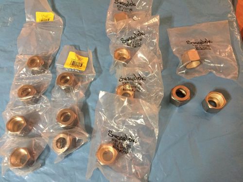 (7) Swagelok SS-8-VCR-1  and (7) Ham-Let  P-NF-1/2&#034; NUT FEMALES for total of 14