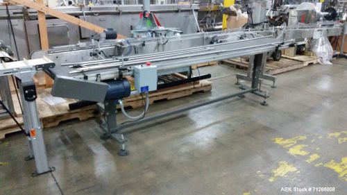 Used- XPEDX Belt Conveyor. Has 120&#034; Long by 19&#034; Wide rubberized fabric style bel