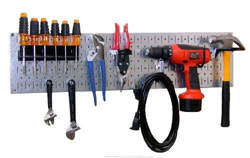 NEW Wall Control 30 WRR 100GVB Galvanized Steel Pegboard Starter Kit