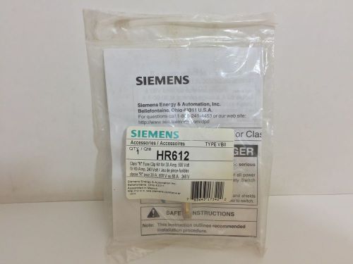 Factory sealed! siemens class r fuse clip kit hr612 for sale