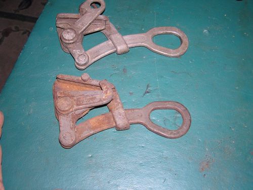 2 CRESCENT #383 CABLE PULLER TOOLS 5/32  to 5/16 SIZE CABLE  RATED 5000 LBS