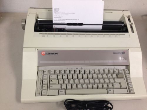 TA Adler-Royal Satellite 40 Electronic Typewriter