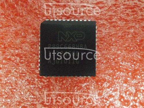 1PCS P89C668HBA  Encapsulation:PLCC-44,80C51 8-bit Flash microcontroller