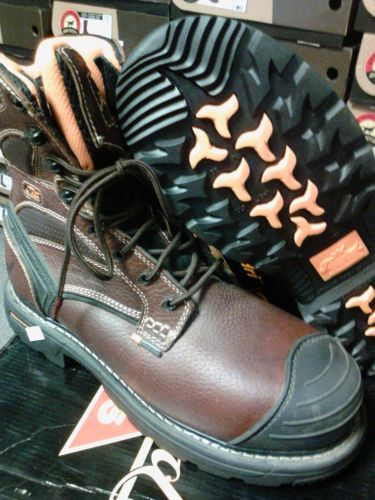Thorogood #804+4459 size 9 medium, composite toe boots lace up