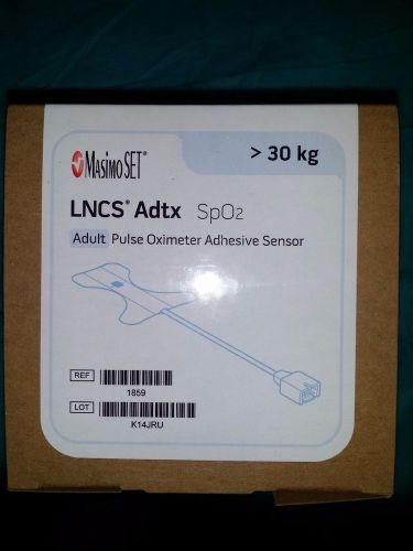 Masimo MPN 1859 LNCS Adtx, Adult Adhesive SpO2 Sensors, 18 in., 20/box (&gt;30kg)