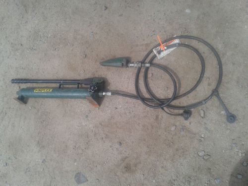 Simplex P41 10000 psi hydraulic pump manual with spreader and long hose