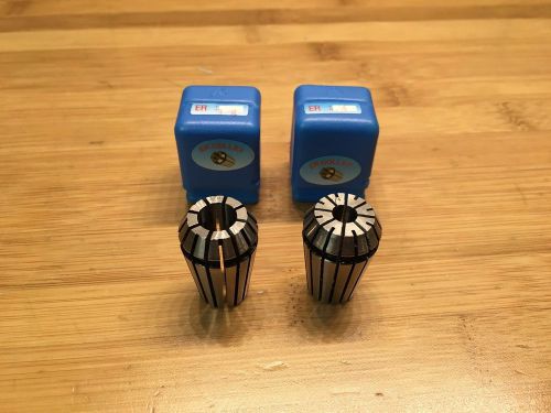 Tormach 1/4&#034; and 3/8&#034; er20 collets, set of two 30120, 30128 for sale