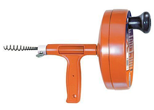 General Pipe Cleaners R-25SM Spin Thru Drain Auger with 1/4-Inch by 25-Feet Cabl