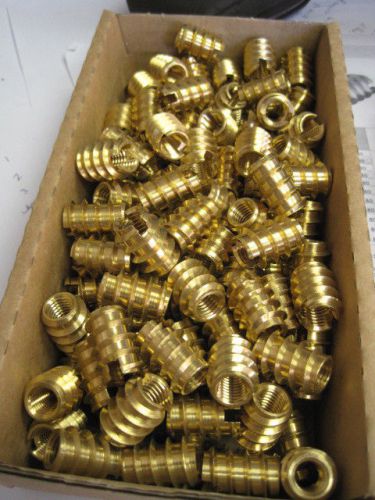 Lot of 110 Self Tapping Brass Inserts, Ensat?, series 309 10mm, 309 000 100.800?