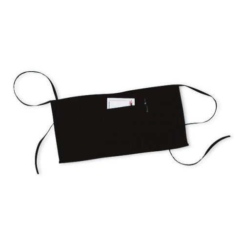 2 PC 3 Pocket Black Waist Apron - 20&#034;W x 10&#034;L Restaurant Grade High Quality