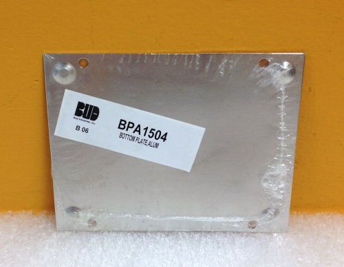Bud Industries BPA-1504 4&#034; x 5&#034; Aluminum Chassis / Enclosure Bottom Plate, New